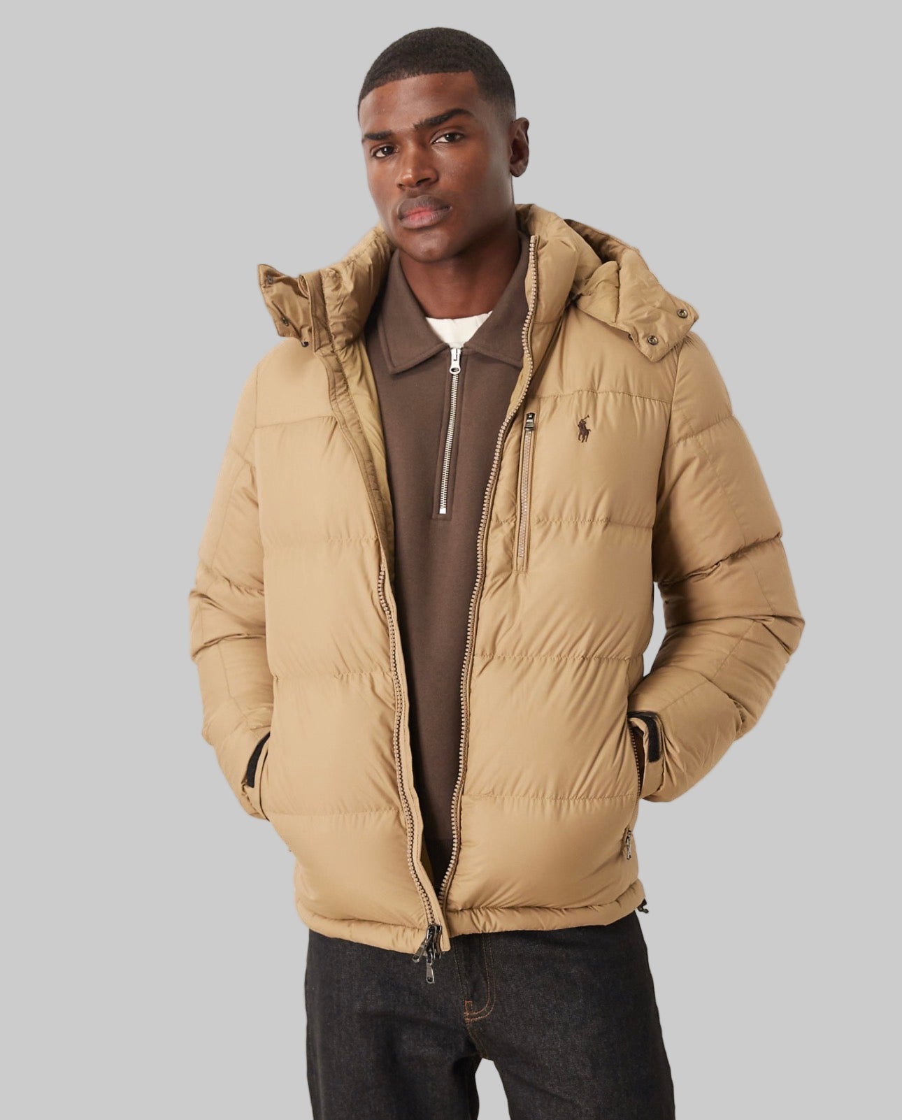 Chaqueta acolchada caqui aislante plumón Gorham  Polo Ralph Lauren