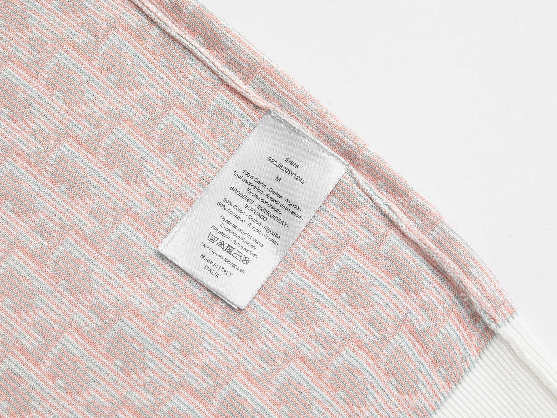 Camiseta Dior Oblique Algodón