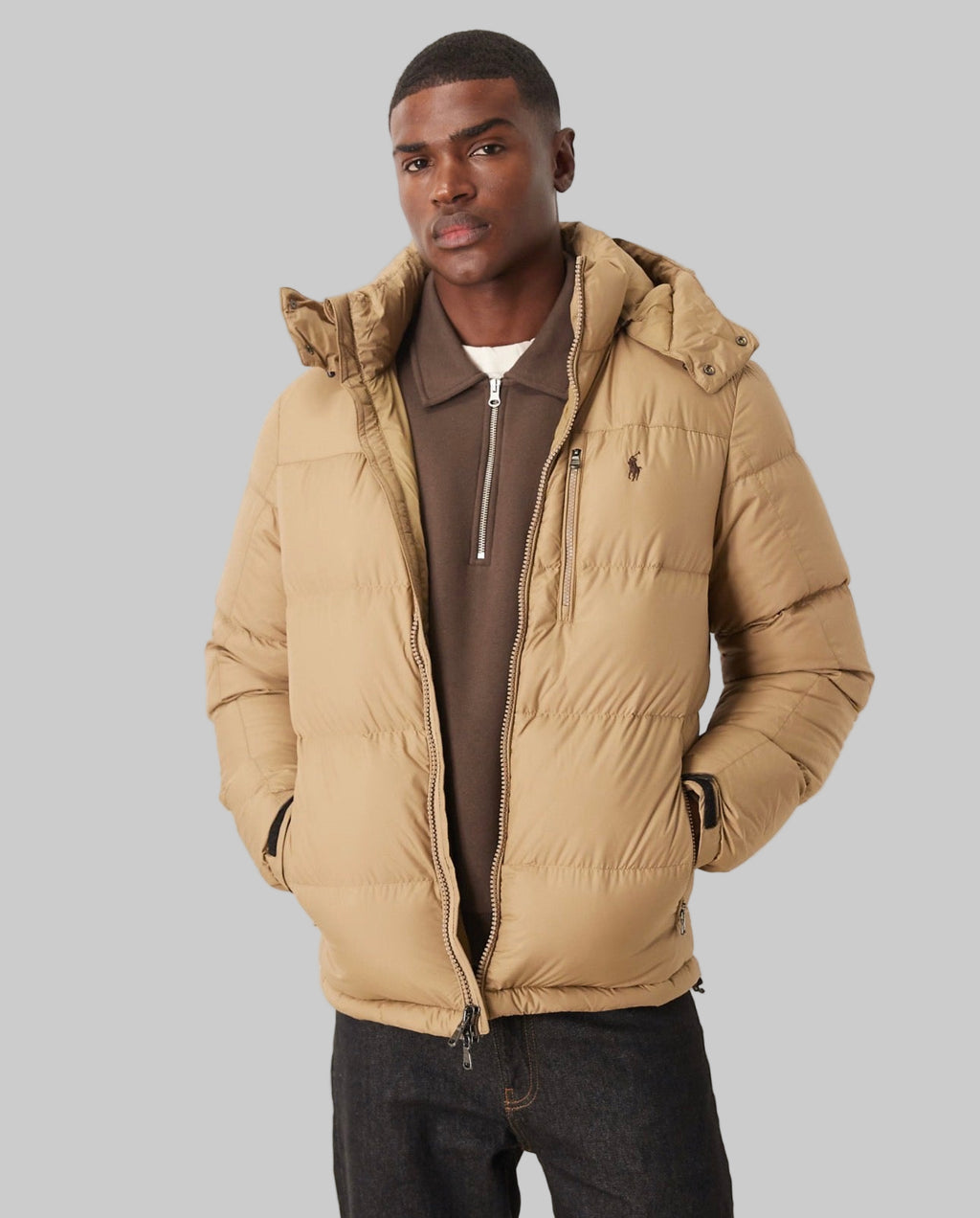 Chaqueta acolchada caqui aislante plumón Gorham  Polo Ralph Lauren