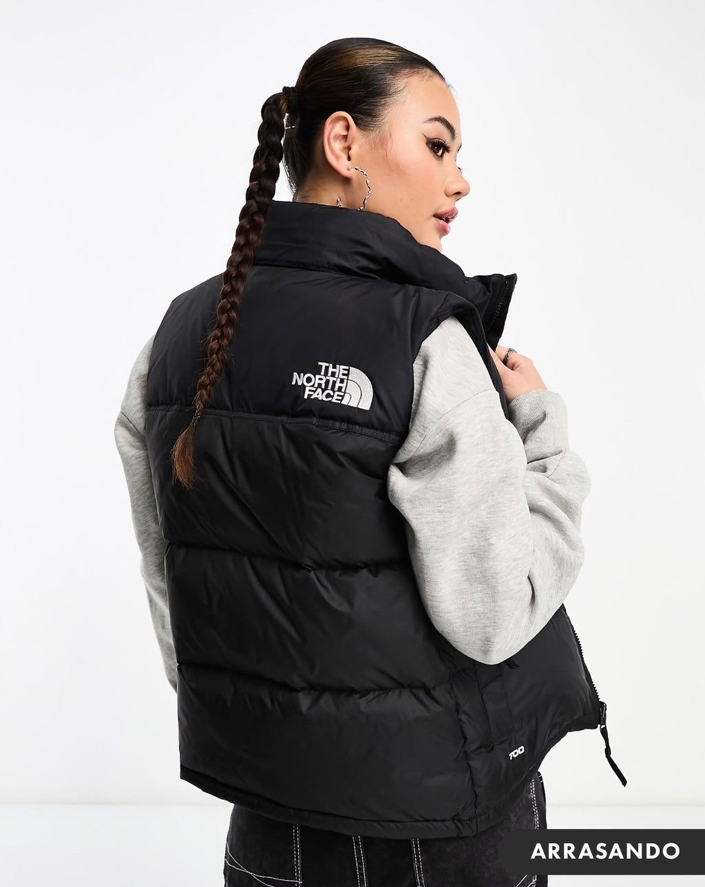 Chaleco de plumón negro 1996 Retro Nuptse de The North Face