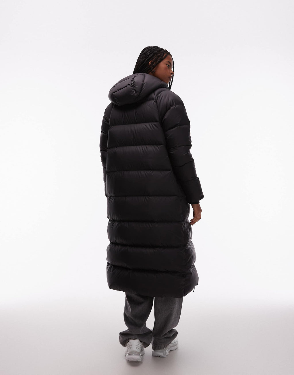 Parka larga negra acolchada con capucha Hydrenalite City de The North Face