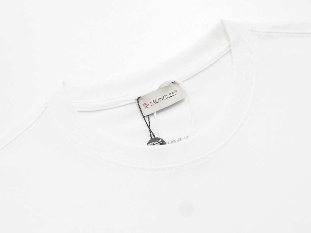 Moncler Enfant camiseta con parche Logo