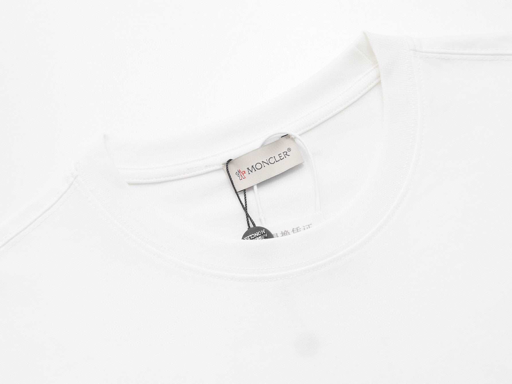 Moncler Enfant camiseta con parche Logo