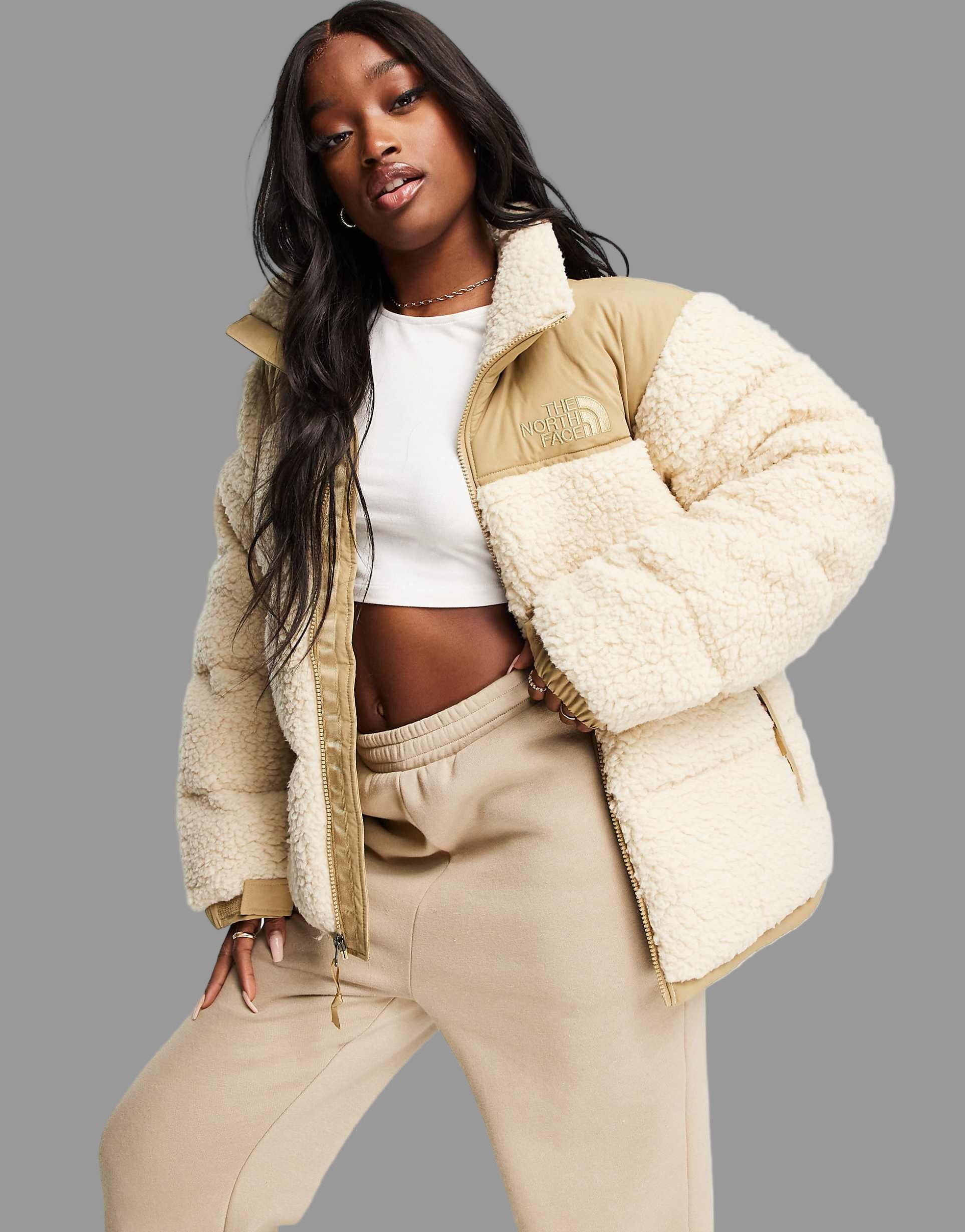 The North Face Chaqueta beis Novelty Nuptse Unisex